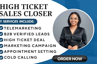 close high ticket sales representative salesperson sales agent id cold caller