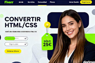 haré una página web UI responsiva HTML CSS