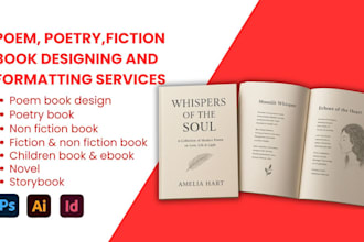 format and design poetry book poem book manuscript formatting, chapbook fiction