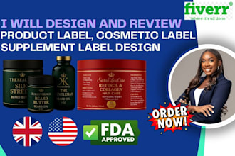 do fda product label, cosmetic label design, supplement label design