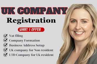 register UK ltd company registration, vat registration for UK and non resident