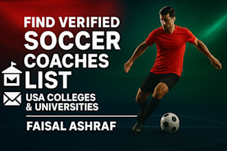 find verified soccer coaches contact list for US colleges and universities
