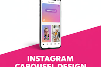 design viral instagram carousel posts and ad creatives
