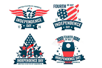 make modern patriotic logo