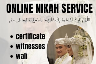 handle your online nikah ceremony legally and spiritually