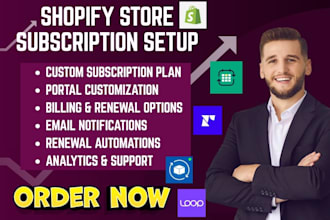 setup shopify subscription recurringo appstle recharge super subscription subi