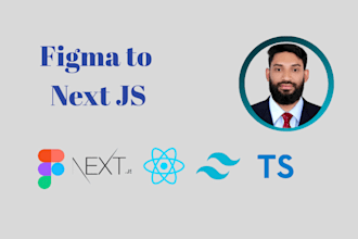 convert figma to nextjs or reactjs with tailwind CSS