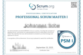 help you to get certified as a professional scrum master