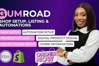 setup your gumroad digital product store book promotion gumroad product listing