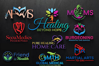design modern medical, healthcare, hospital, dental and pharmaceutical logo