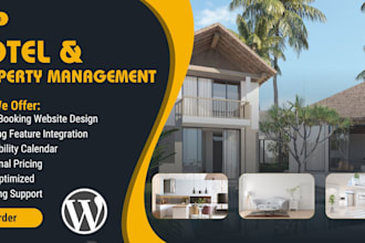 design property management website vacation rental website hotel booking site