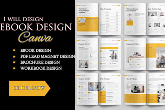 design ebook design, canva ebook design, pdf lead magnet, workbook