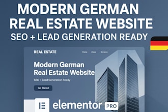 german seo pro modern investor real estate wordpress and lead generation website