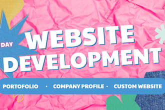 build responsive portfolio, company profile or custom web