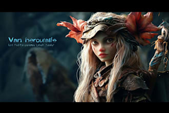 paint a character illustration in a fantasy world
