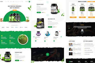 setup healthcare website, health supplement website, vitamin supplements website