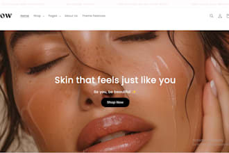 beauty website skincare website skincare shopify beauty store