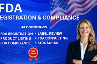 fda registration and compliance, fda food labeling, fsvp, US agent service