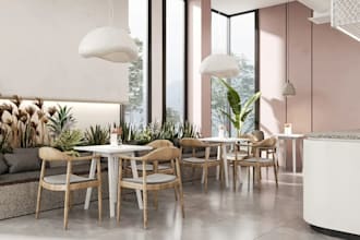 design cafe, pilates studio, gym