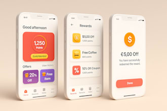 develop and integrate CRM loyalty app, reward based app