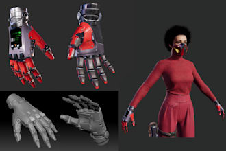 create realistic 3d character,3d rigging for game,scifi 3d charater,ue5 humanoid