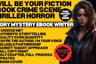 ghostwrite fiction ebook crime scene thriller horror story mystery ebook writer
