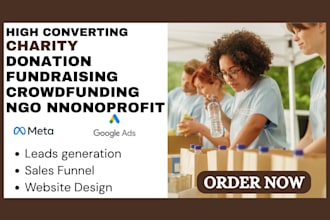 generate charity leads fundraising donation ngo nonprofit crowdfunding website