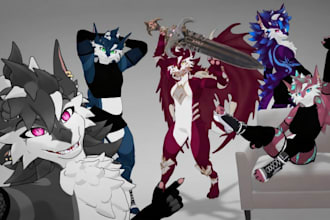 vrc character, vrchat avatar, femboy, anime, nsfw vrchat avatar, furry, vr