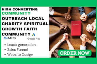 generate community outreach leads spiritual group youth empowerment website