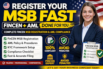 handle complete fincen msb registration and aml compliance setup