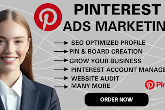 setup sales driven pinterest ads campaign, pin and board creation for business
