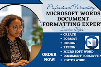 design, edit, format, create, microsoft word document, ms word formatting