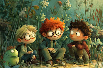 children story book illustration children story book