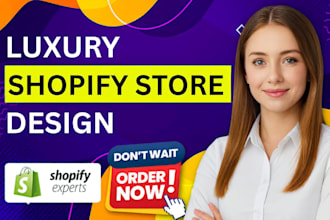 make luxury shopify store, automated dropshipping store, shopify website