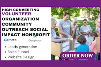 generate volunteer organization leads nonprofit social impact website