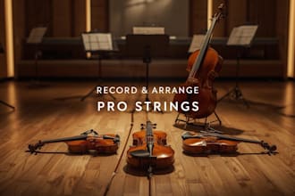 record and arrange pro violin, viola, cello, string parts