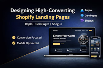 create a professional shopify landing page that converts