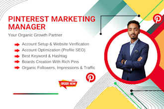 your expert pinterest marketer for organic growth