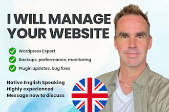 manage your wordpress website for you