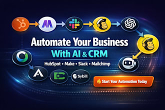 hubspot crm tray io slack mailchimp sybill ai apollo io ironclad make openai