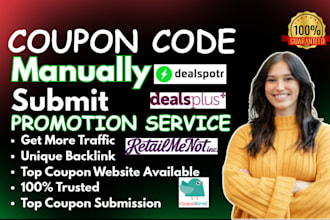 manually submit coupon to 150 popular deal sites coupon code submission