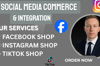 setup facebook shop, instagram shop, fix social media shops branding
