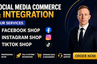 setup facebook shop, instagram shop, fix social media shops branding