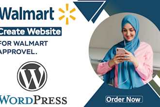 build a professional website for walmart store approval
