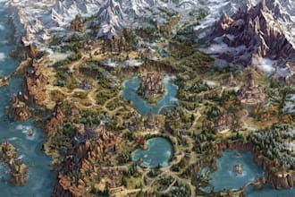 draw beautiful map in vector illustration
