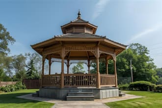design gazebo, backyard landscape, pergola, balcony, ranch, canopy tent drawings
