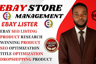 be your ebay store dropshipping via auto ds, product research, ebay lister, seo