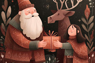 design christmas themed illustration