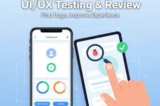 do testing and UI interface of your website, mobile app or web app
