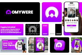 design professional logo, brand identity, and style guide